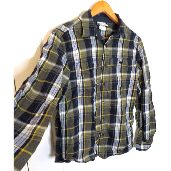 The North Face Mens Plaid Flannel Shirt Button Up Green Black Long Sleeve Size S - Picture 6 of 9